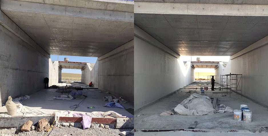 山东内蒙涵洞装修对比图