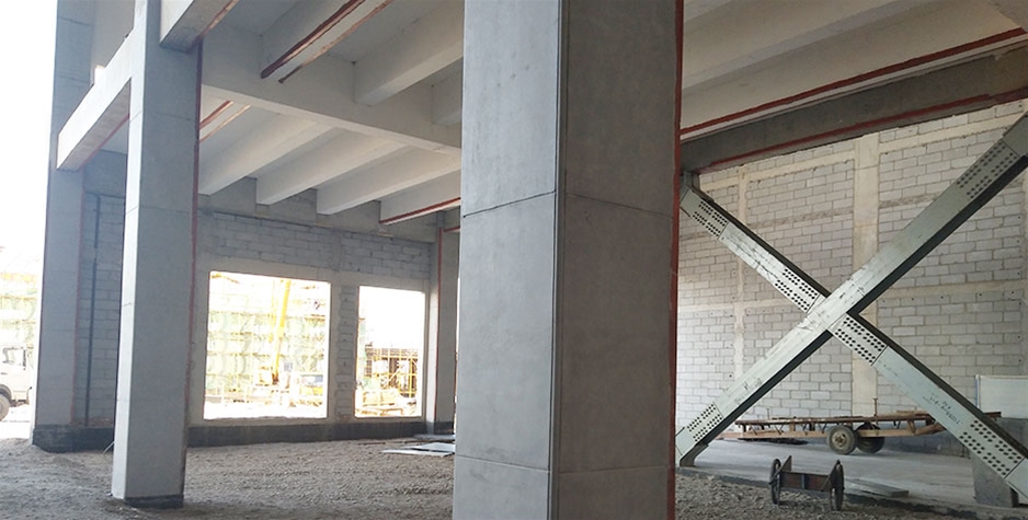 山东电厂厂房及设备基础清水混凝土透明保护