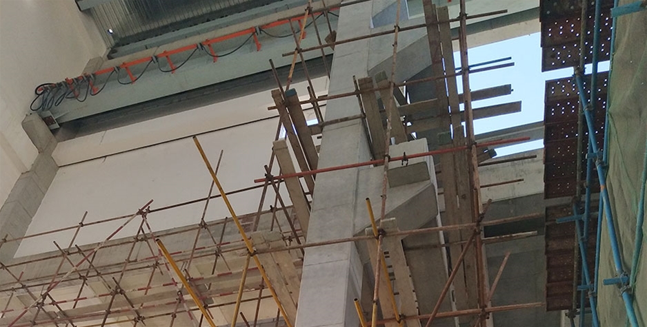 山东电厂厂房及设备基础清水混凝土透明保护